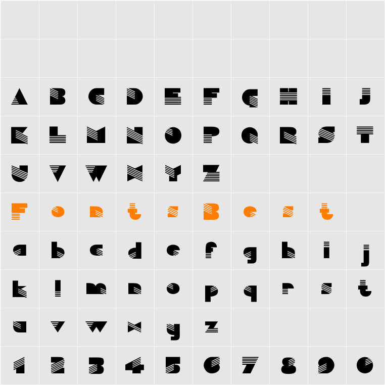 Sinaloa-Normal Character Map