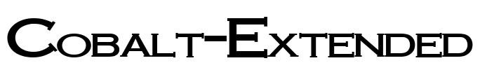 Cobalt-Extended Font Image
