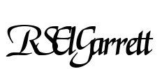 RSElGarrett Font Image