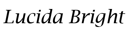 Lucida Bright