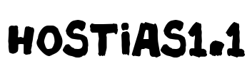 HOSTIAS1.1 Font Image