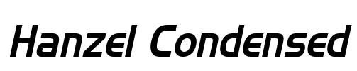 Hanzel Condensed Font Image