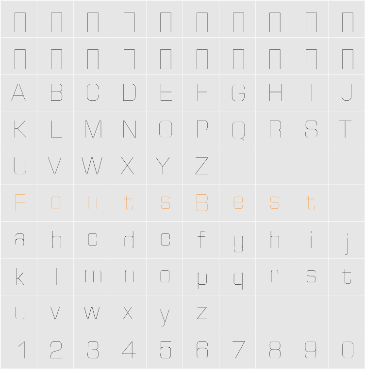 Huntkey Character Map