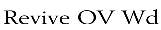 Revive OV Wd Font Image