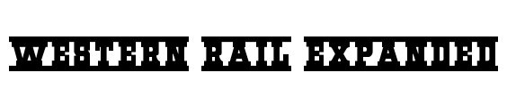 Western Rail Expanded Font Image
