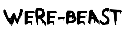 Were-Beast Font Image