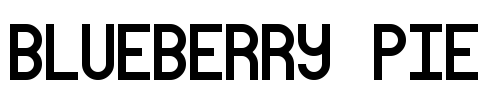 Blueberry Pie Font Image