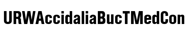 URWAccidaliaBucTMedCon Font Image