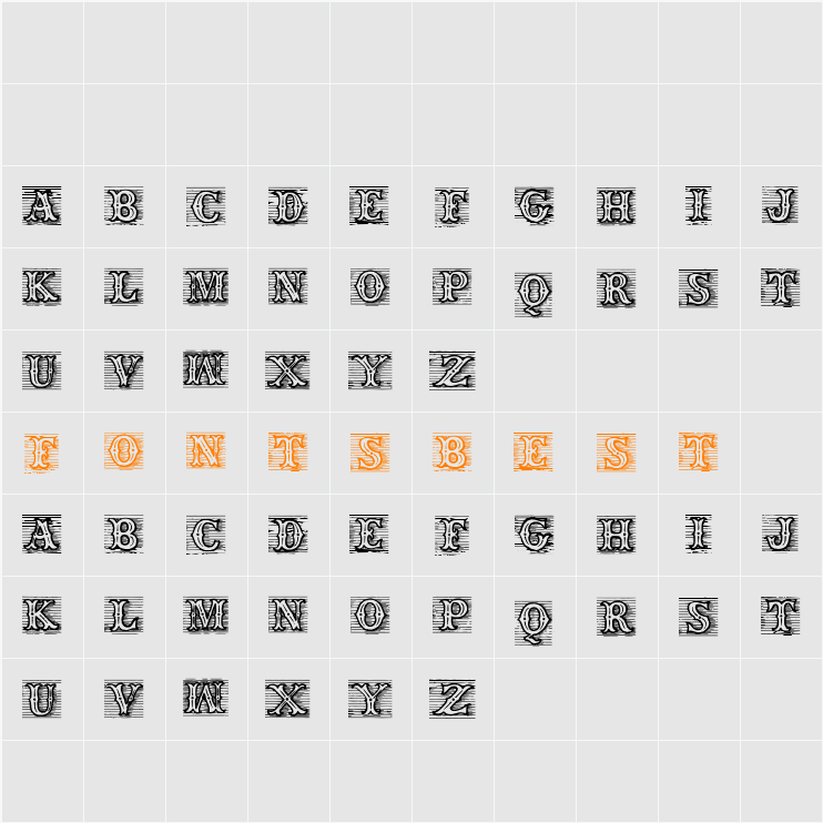 TagWood Character Map
