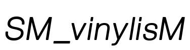 SM_vinylisM Font Image