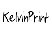 KelvinPrint Font Image