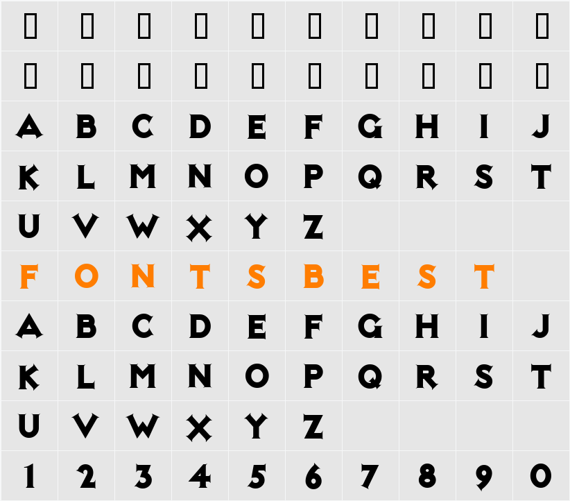 NotMaryKate Character Map