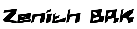 Zenith BRK Font Image