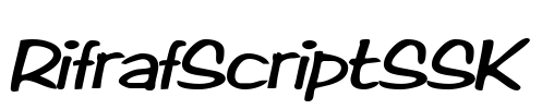 RifrafScriptSSK Font Image