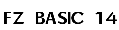 FZ BASIC 14 Font Image