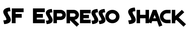 SF Espresso Shack Font Image