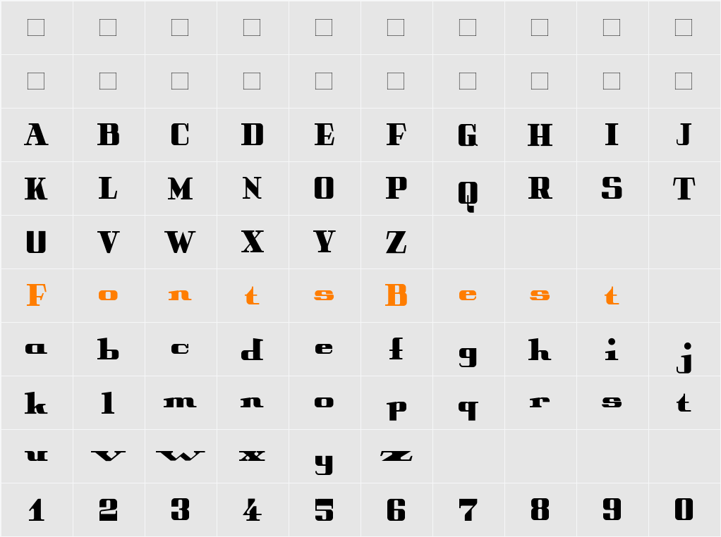 Peter Obscure Character Map