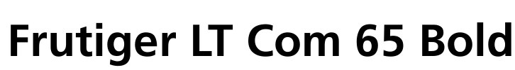 Frutiger LT Com 65 Bold