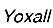 Yoxall Font Image