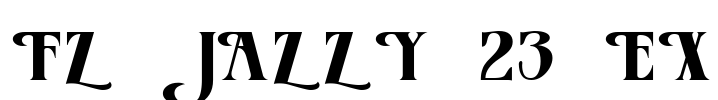 FZ JAZZY 23 EX Font Image