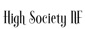 High Society NF Font Image