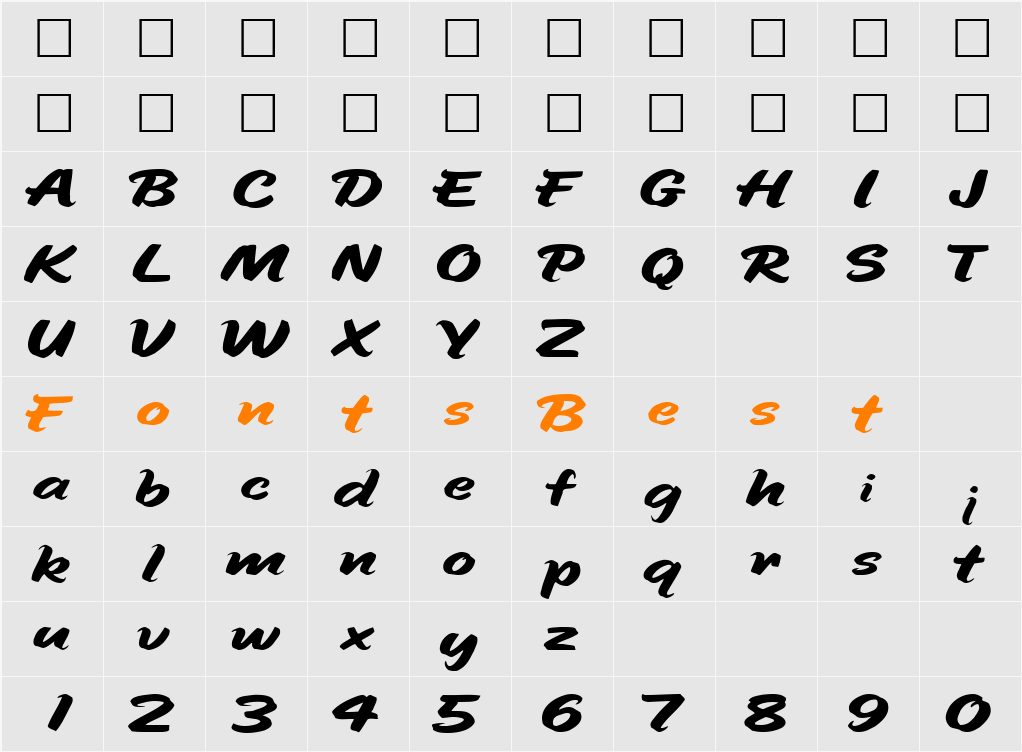 Screw ttnorm Character Map
