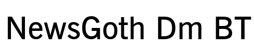 NewsGoth Dm BT