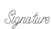 Signature Font Image