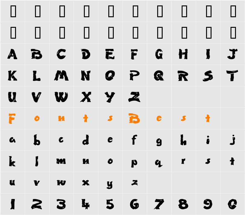 Paint-Extended Character Map