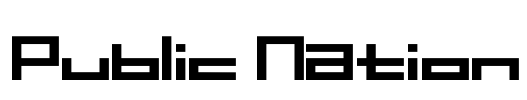 Public Nation Font Image