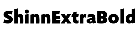 ShinnExtraBold Font Image