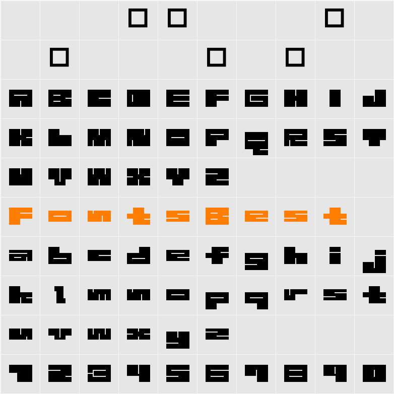 1B_MAZE-black Character Map