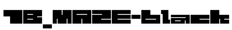 1B_MAZE-black Font Image