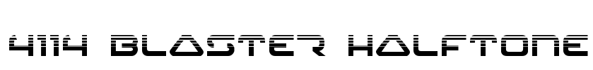 4114 Blaster Halftone Font Image