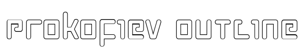 Prokofiev Outline Font Image