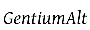 GentiumAlt