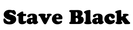 Stave Black Font Image