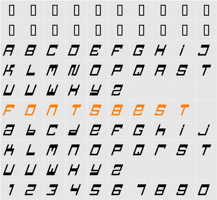 TPF Jaib Character Map