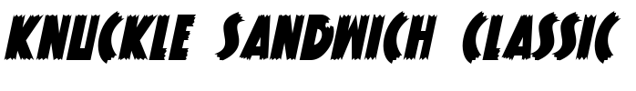 Knuckle Sandwich Classic Font Image