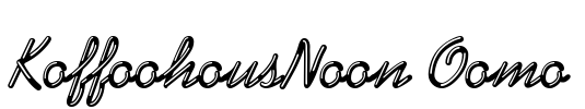 KaffeehausNeon Demo Font Image