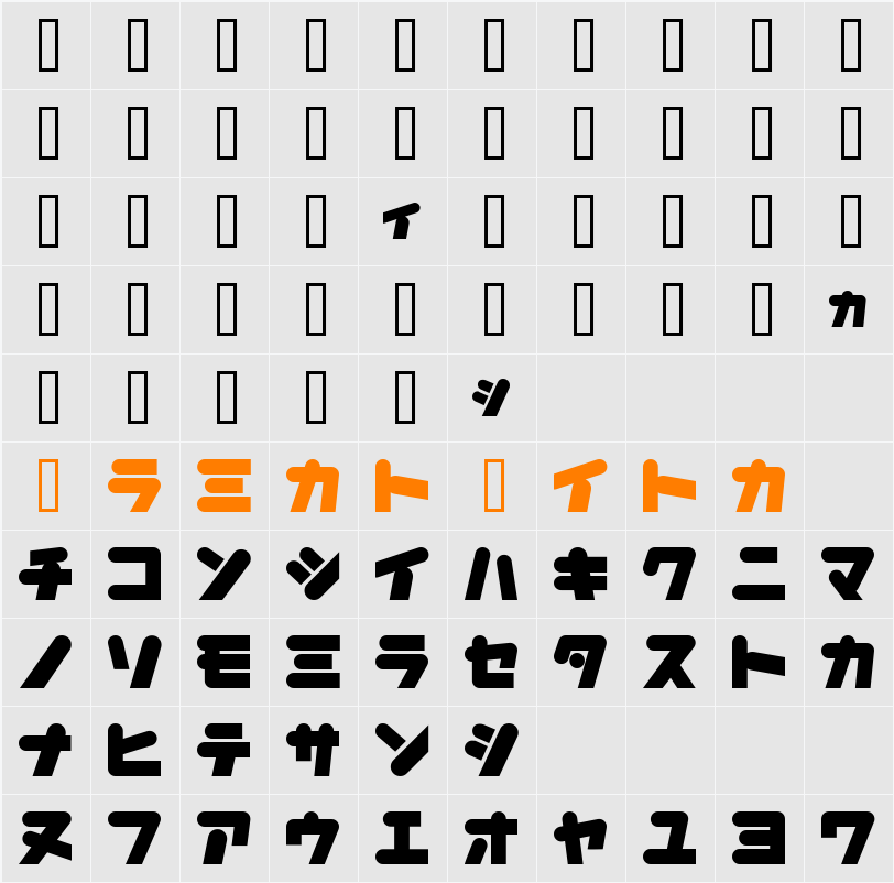 I2HappyChicken Character Map