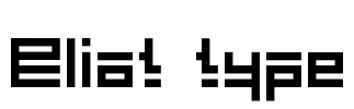 Eliot type Font Image