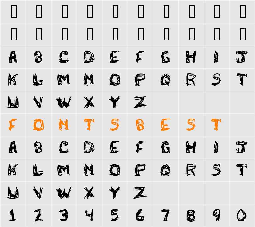 adlock Character Map