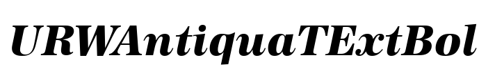 URWAntiquaTExtBol Font Image