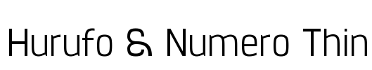 Hurufo & Numero Thin