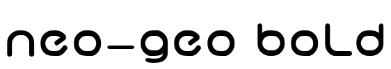 neo-geo bold Font Image