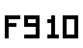 F910 Font Image