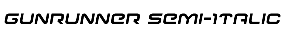 Gunrunner Semi-Italic