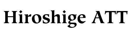 Hiroshige ATT Font Image