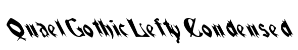 QuaelGothicLeftyCondensed
